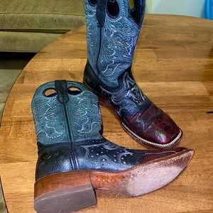 Wild West Square Toe Cowboy boots